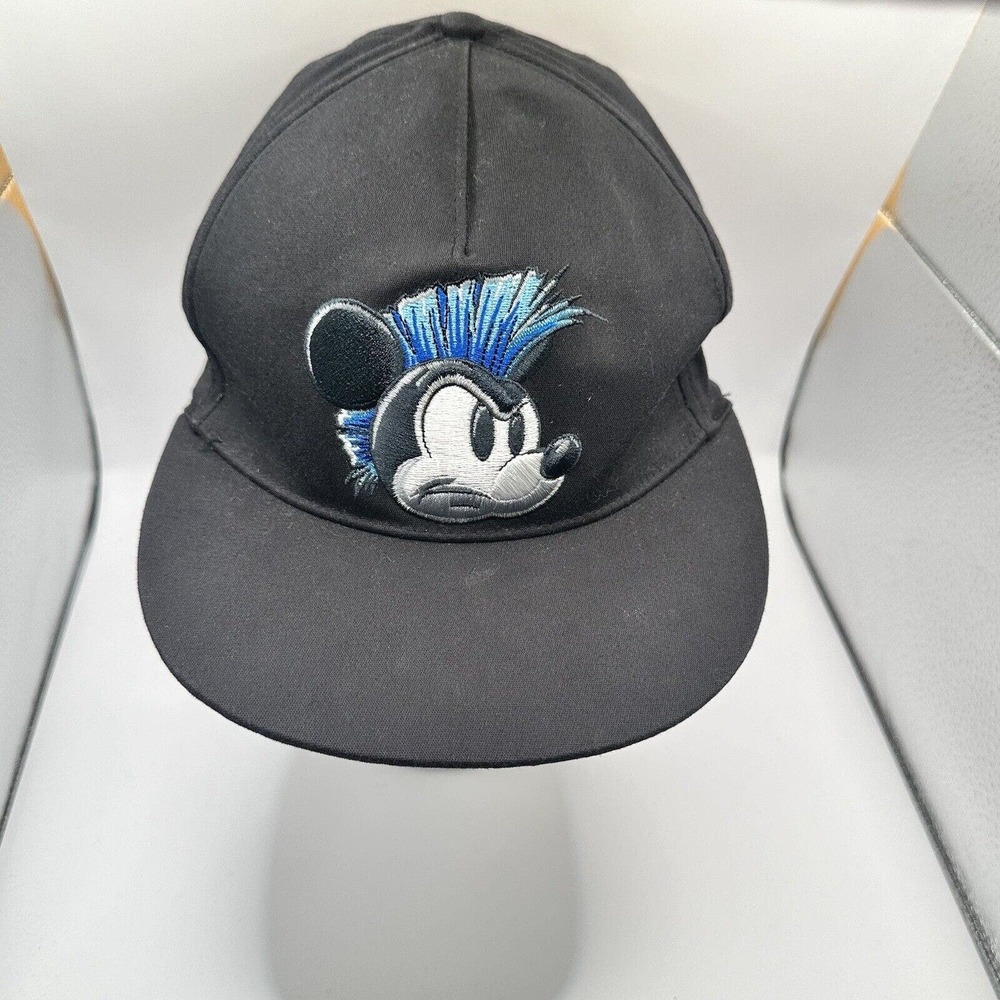 Disney Parks Mickey Mouse Hat Mohawk Graffiti‎ Brim Cap Youth